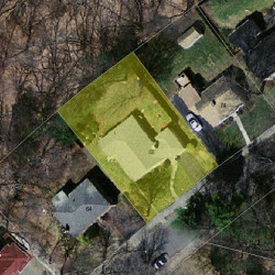 68 Clearwater Rd, Newton, MA 02462 aerial view