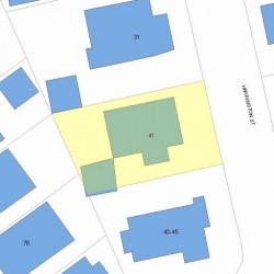41 Harrington St, Newton, MA 02460 plot plan