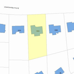 1364 Commonwealth Ave, Newton, MA 02465 plot plan