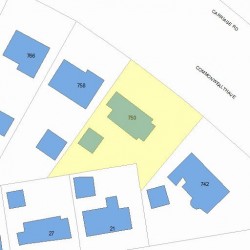 750 Commonwealth Ave, Newton, MA 02459 plot plan