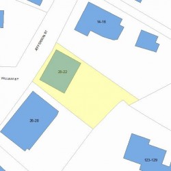 22 Jefferson St, Newton, MA 02458 plot plan