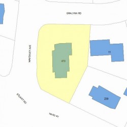 470 Waverley Ave, Newton, MA 02459 plot plan