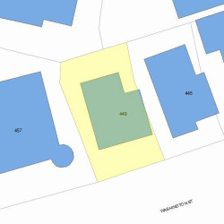 449 Washington St, Newton, MA 02458 plot plan