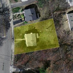 1412 Walnut St, Newton, MA 02461 aerial view