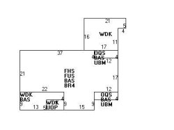 423 Ward St, Newton, MA 02459 floor plan