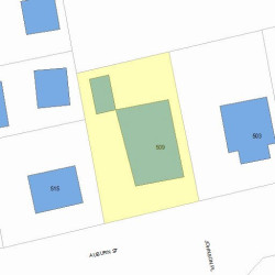 509 Auburn St, Newton, MA 02466 plot plan