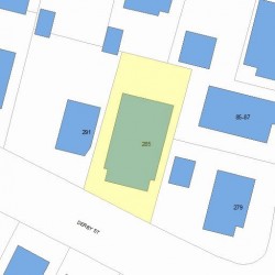 285 Derby St, Newton, MA 02465 plot plan