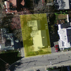 43 Carleton St, Newton, MA 02458 aerial view
