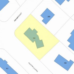150 Country Club Rd, Newton, MA 02459 plot plan
