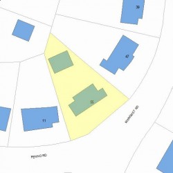 55 Manemet Rd, Newton, MA 02459 plot plan