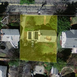 182 Homer St, Newton, MA 02459 aerial view