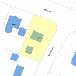 1958 Beacon St, Newton, MA 02468 plot plan