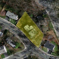 250 Hartman Rd, Newton, MA 02459 aerial view