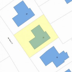 21 Mosman St, Newton, MA 02465 plot plan