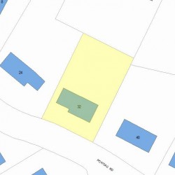 32 Pontiac Rd, Newton, MA 02468 plot plan