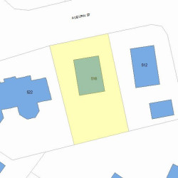 516 Auburn St, Newton, MA 02466 plot plan