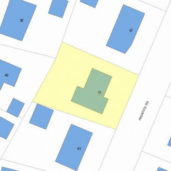 55 Prentice Rd, Newton, MA 02459 plot plan