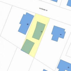 78 Gardner St, Newton, MA 02458 plot plan