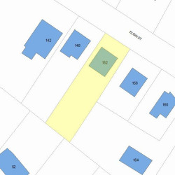 152 Elgin St, Newton, MA 02459 plot plan