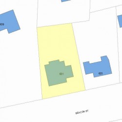 631 Beacon St, Newton, MA 02459 plot plan