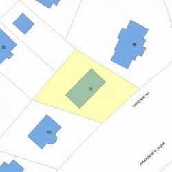 95 Commonwealth Ave, Newton, MA 02459 plot plan