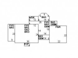 71 Woodward St, Newton, MA 02461 floor plan