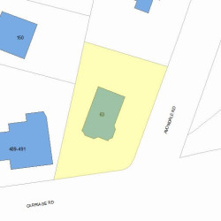 63 Avondale Rd, Newton, MA 02459 plot plan