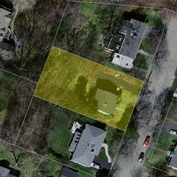 81 Winslow Rd, Newton, MA 02468 aerial view