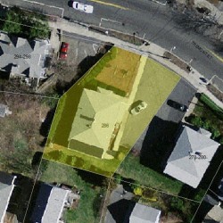 286 Tremont St, Newton, MA 02458 aerial view