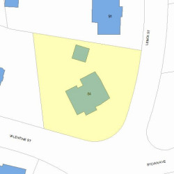 99 Lenox St, Newton, MA 02465 plot plan