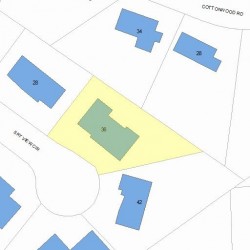 36 Sky View Cir, Newton, MA 02459 plot plan