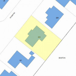 203 Spiers Rd, Newton, MA 02459 plot plan