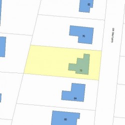 70 Garland Rd, Newton, MA 02459 plot plan
