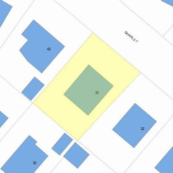 38 Daniel St, Newton, MA 02459 plot plan