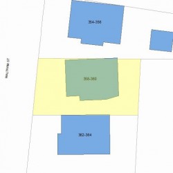 358 Waltham St, Newton, MA 02465 plot plan