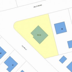 92 Clark St, Newton, MA 02459 plot plan