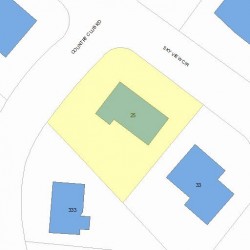 25 Sky View Cir, Newton, MA 02459 plot plan